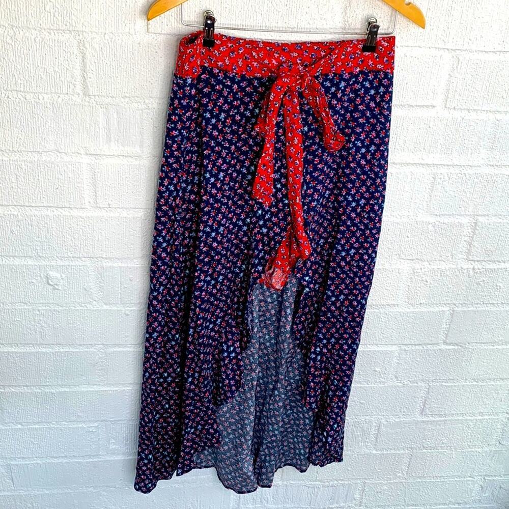 Xhilaration Boho High Low Maxi Skirt With Shorts sz S